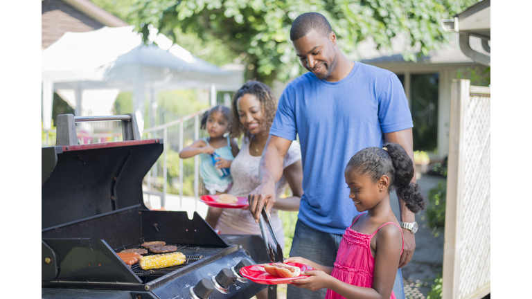 Family Barbecue on Father's Day