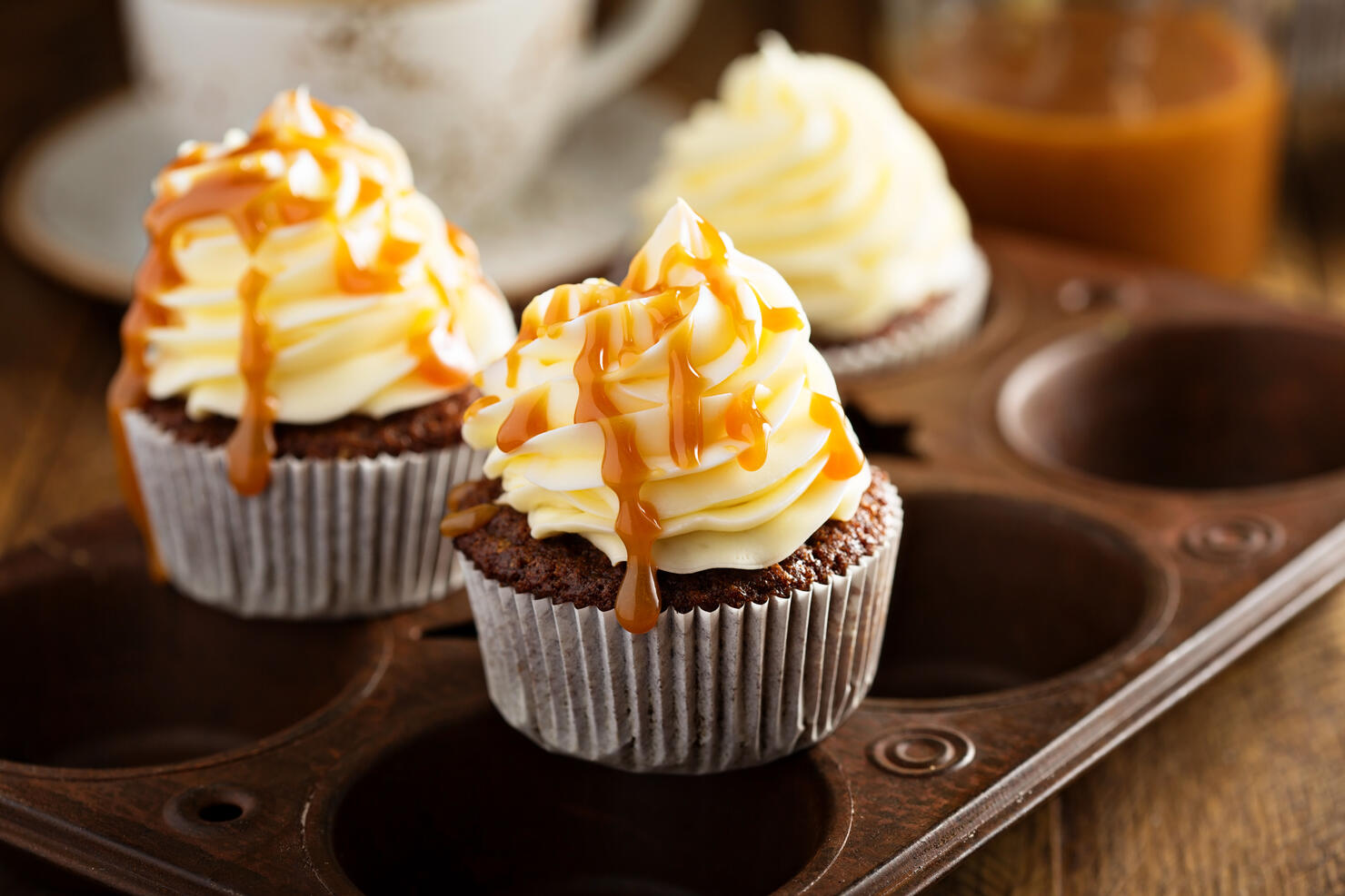 Homemade butterscotch cupcakes