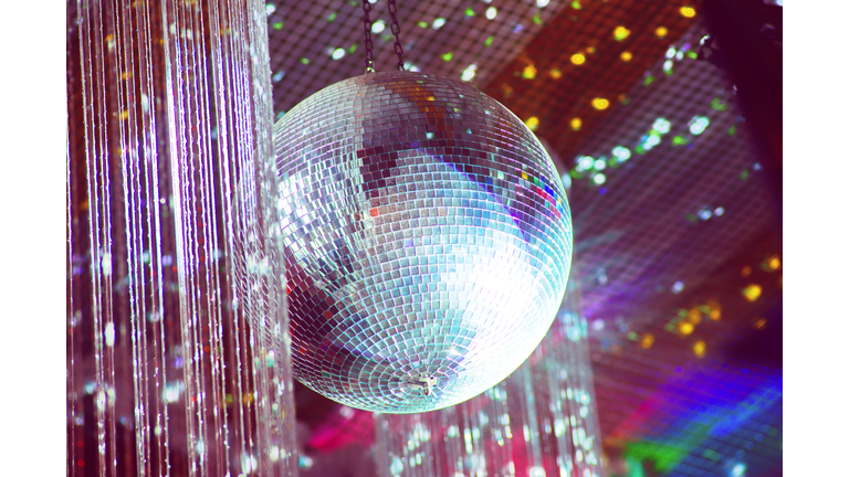 disco ball with cooler lights 70s