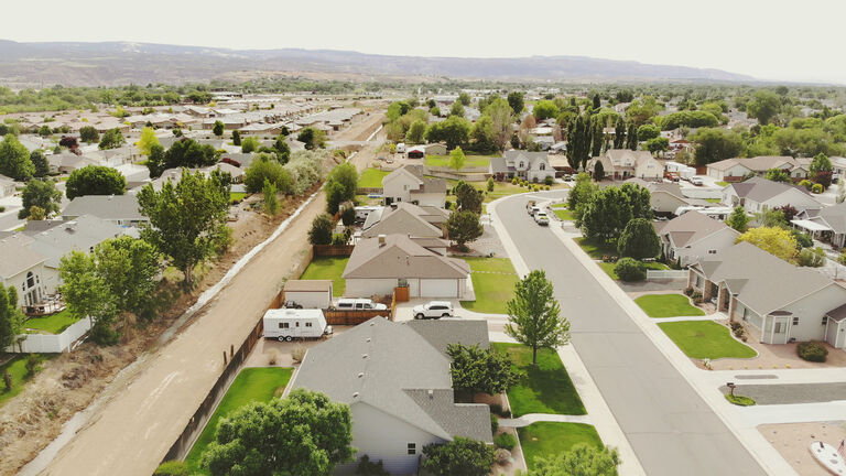 Rural Small Town America Fly-over Photos of Neighborhoods