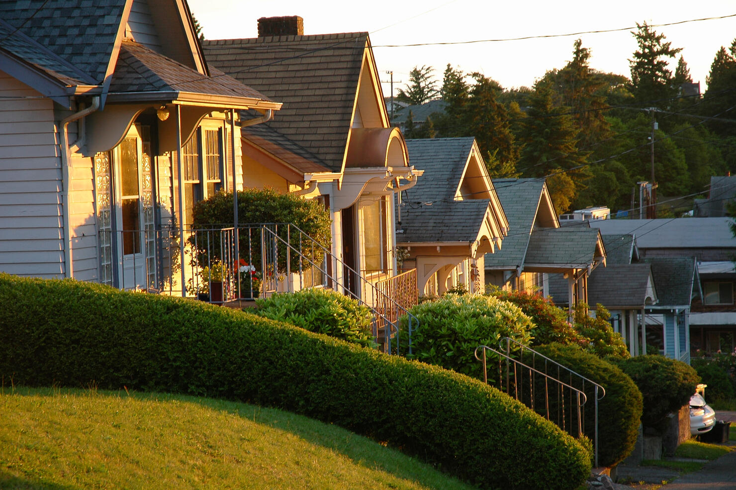 Row Houses at Sunrise