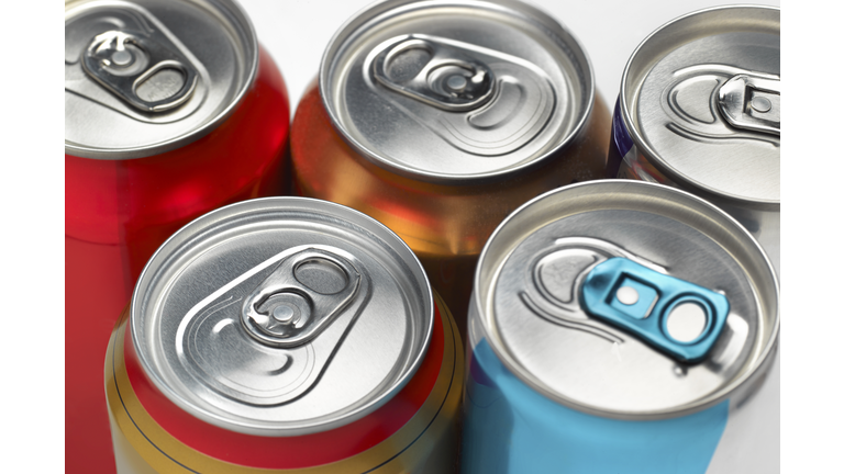 Cola soda fizzy drinks cans