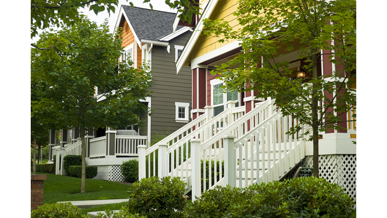 Front yards of All American homes