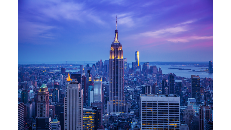 Empire State Building at night