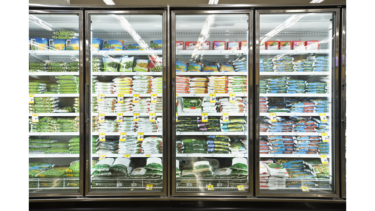 Frozen section of grocery store