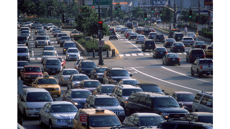 Traffic on Westside Highway, NY