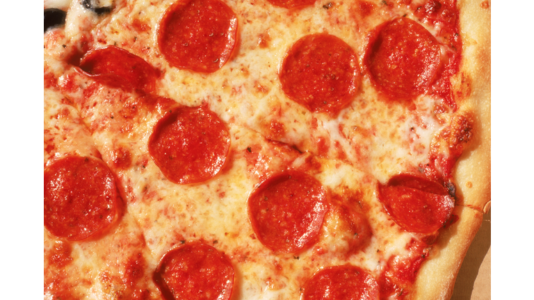 Close-up of pepperoni pizza