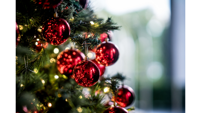 Beautiful decorated Christmas tree