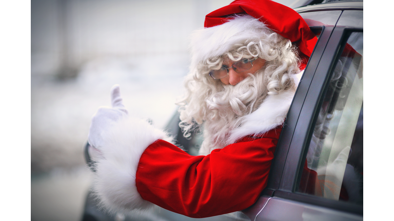 Driving Santa.