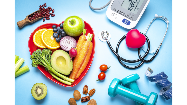 Healthy eating, exercising, weight and blood pressure control