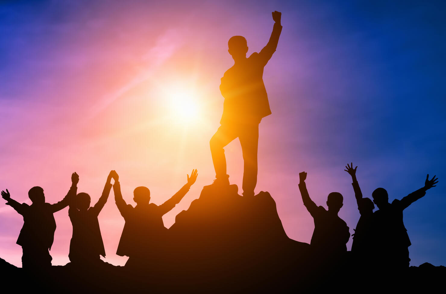 Achievement and Business Goal Success Concept.