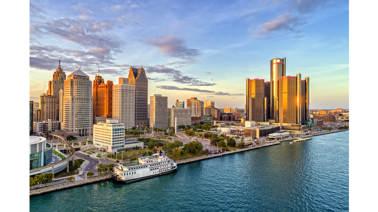 Detroit Aerial Panorama