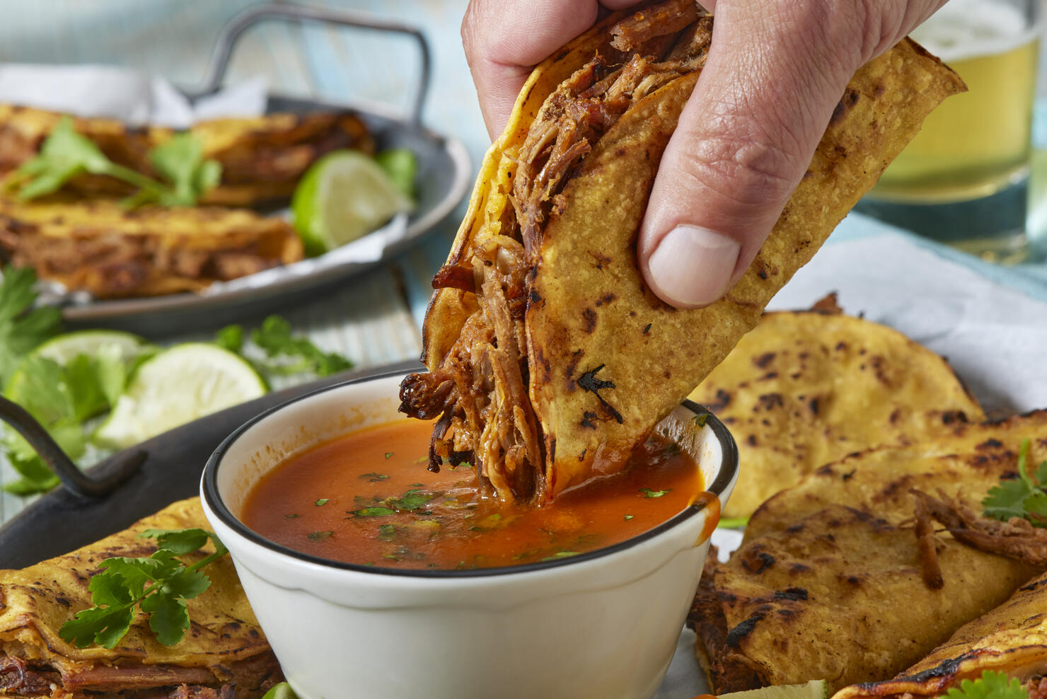 Crispy Fried Birria Tacos