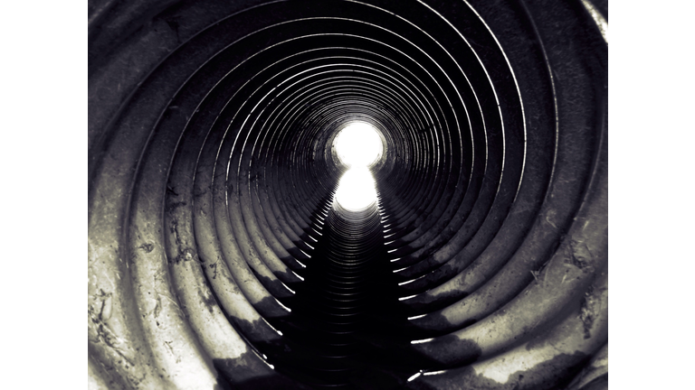 Low Angle View Of Sewage Water System