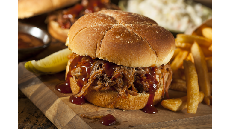 Barbeque Pulled Pork Sandwich