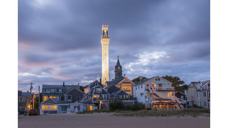 The seaside with Pilgrim Tower