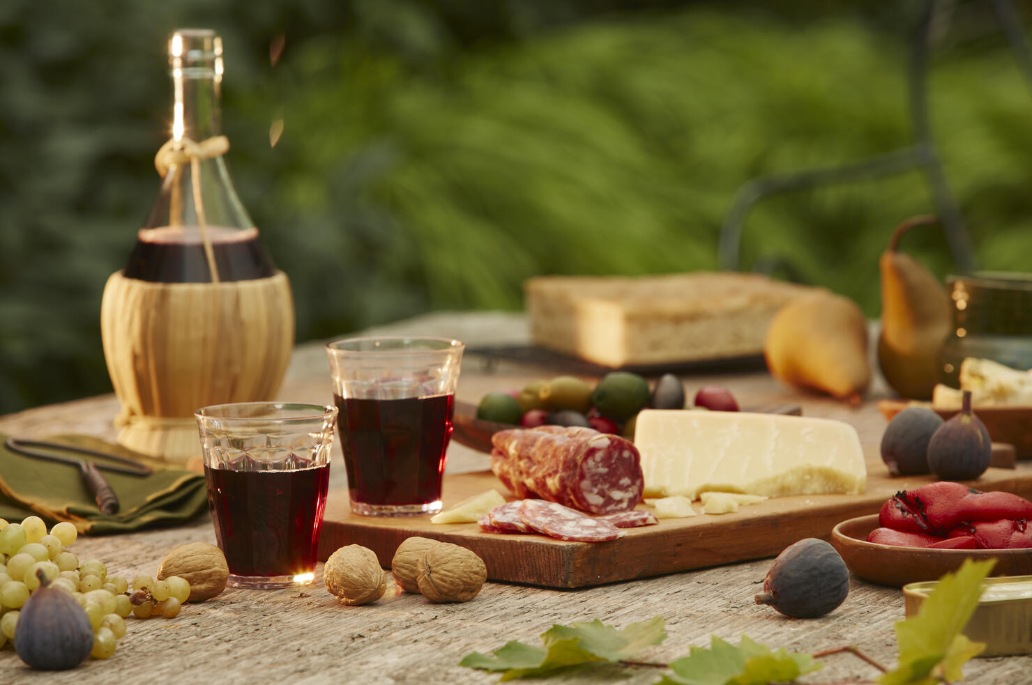 Wine and cheese picnic