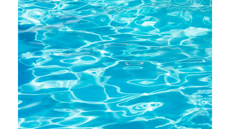 surface of blue water in swimming pool