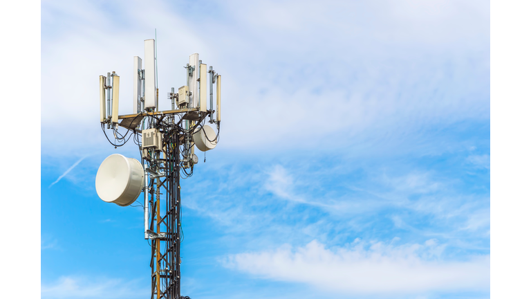 Low Angle View Of Repeater Tower Against Sky
