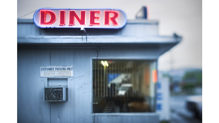 Diner with Neon Sign