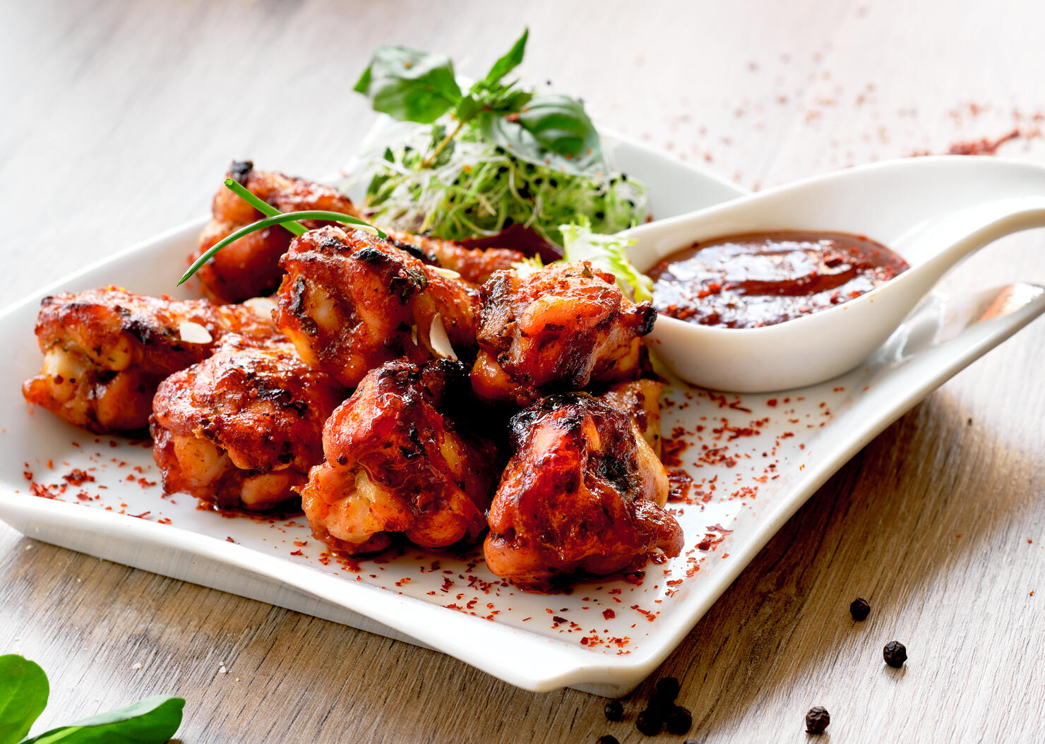 Grilled chicken wings