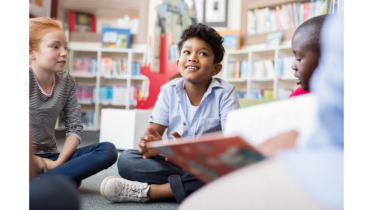Children listening stories