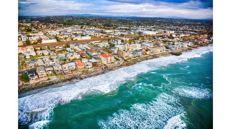 Coastal Oceanside California From Above