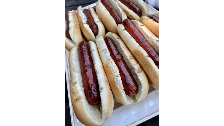 Grilled Hotdogs on the 4th of July