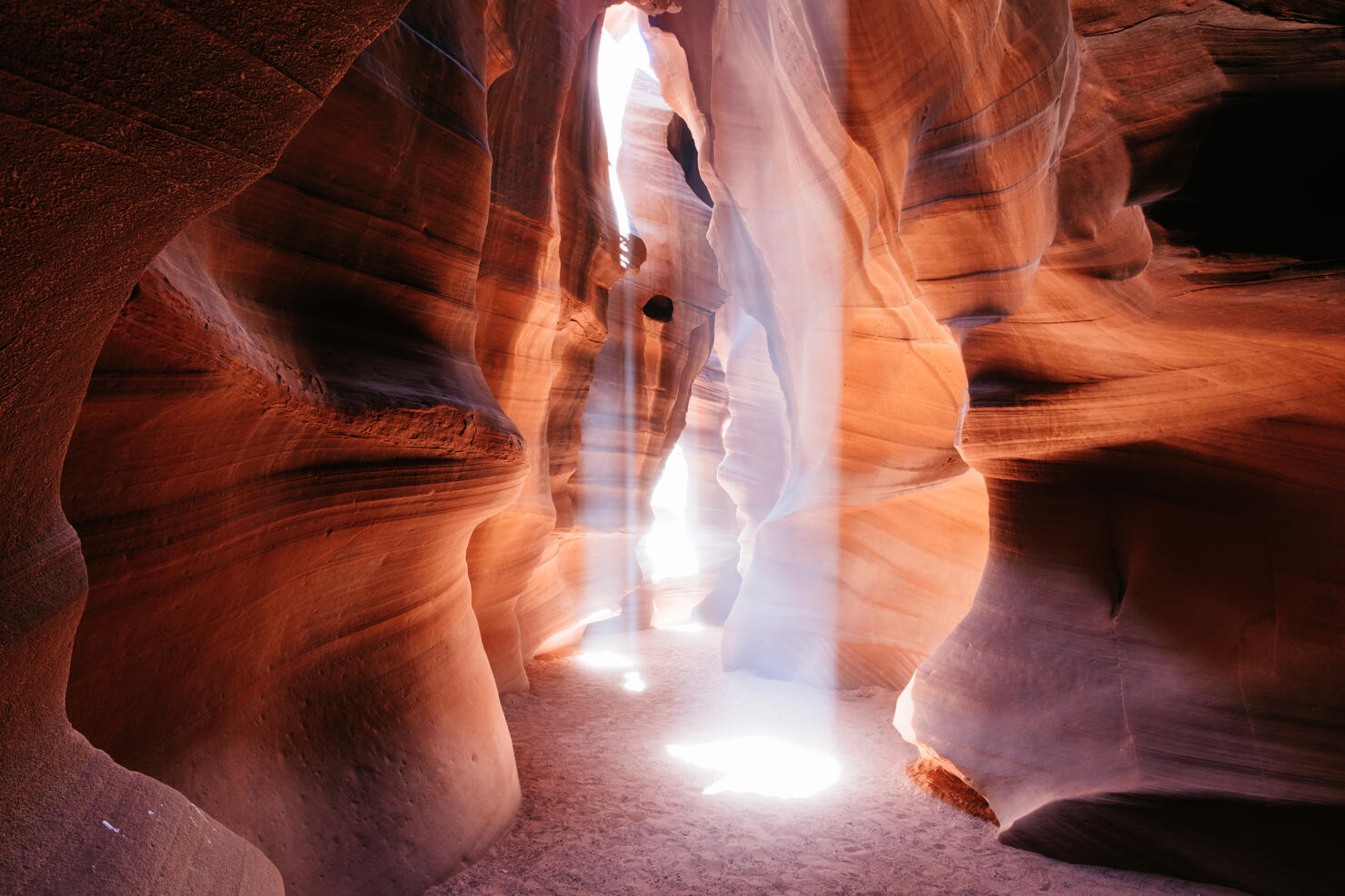 Light dance, Upper Antelope canyon, Arizona, USA