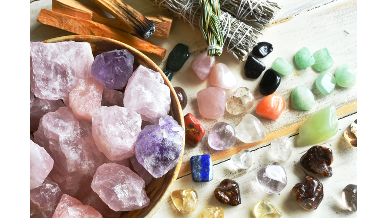 Rose Quartz and Healing Crystals