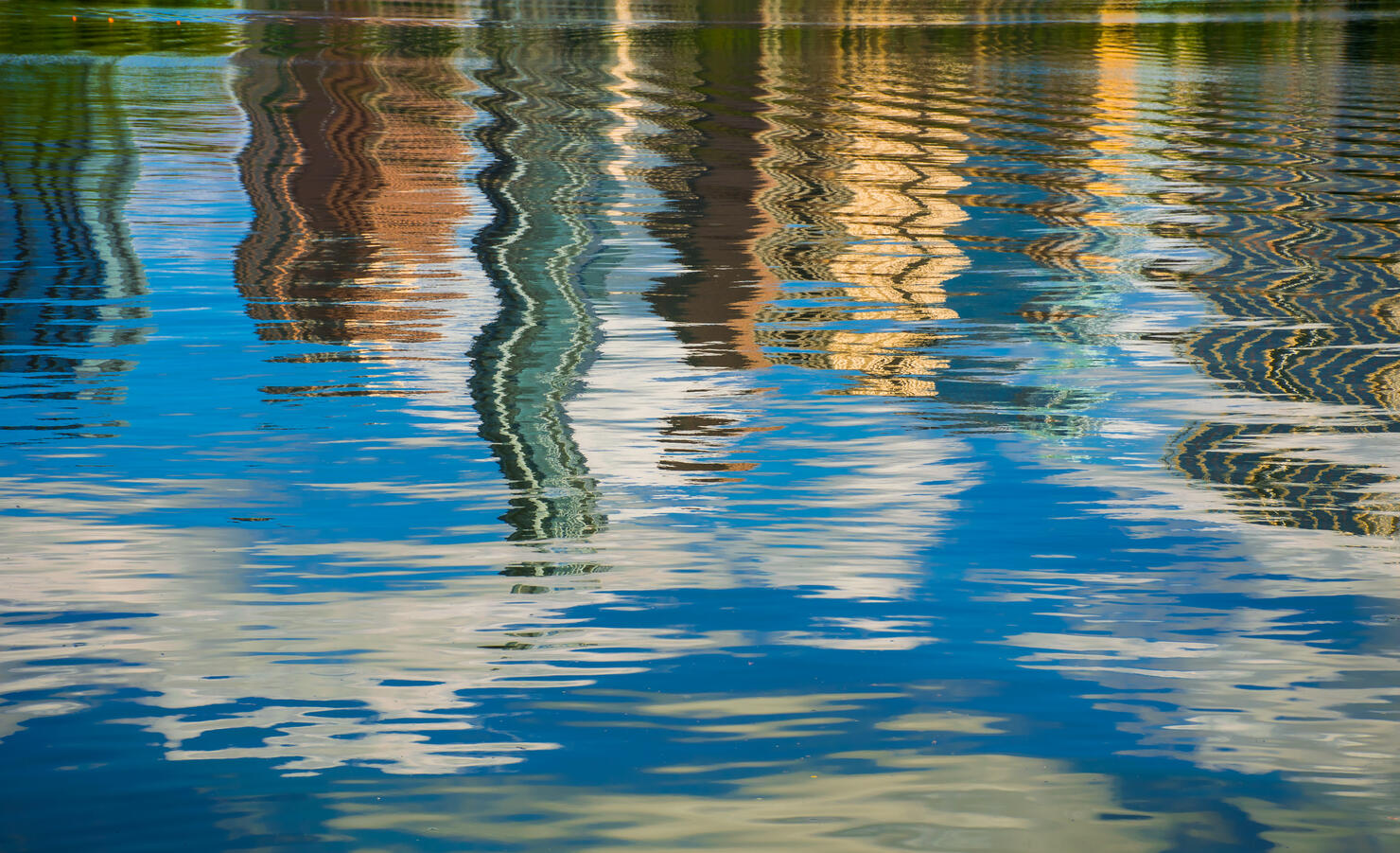 Abstract Water Art Austin Texas Town Lake Wave Reflections