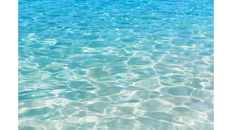 Shining blue water ripple background