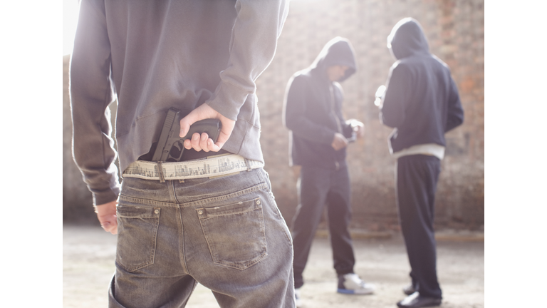 Man with gun robbing drug dealers