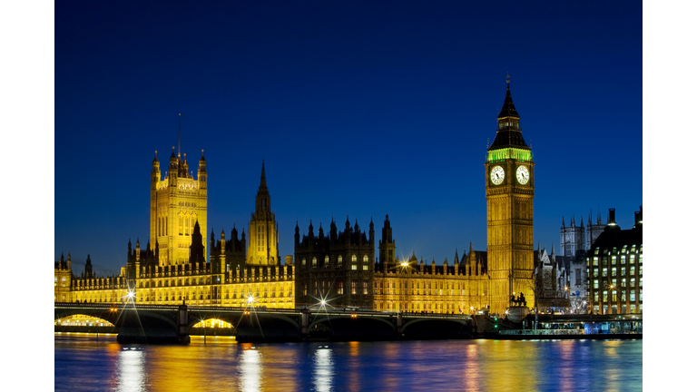  Big Ben and Britain's Houses Of Parliament.