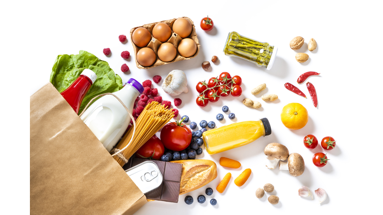 Pepper bag full of groceries