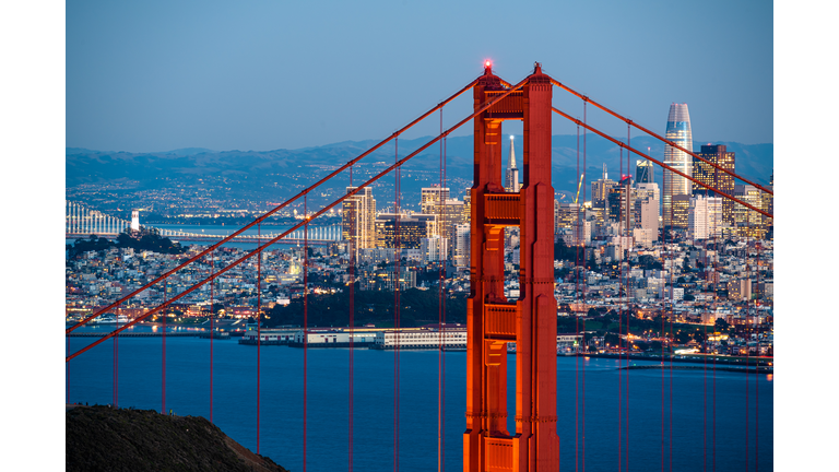 Golden Gate Bridge San Francisco Skyline