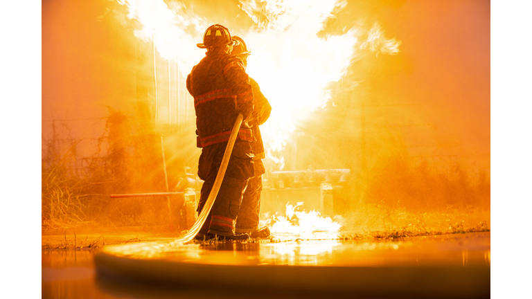 Firefighters team