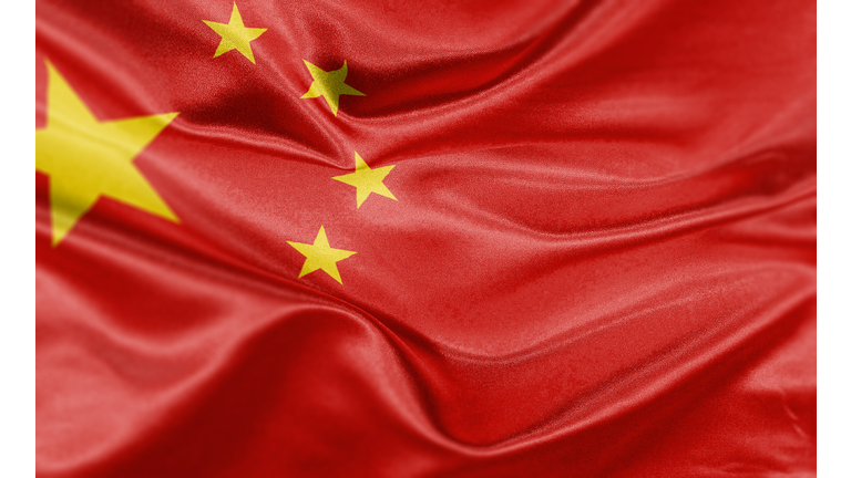 High resolution digital render of China flag