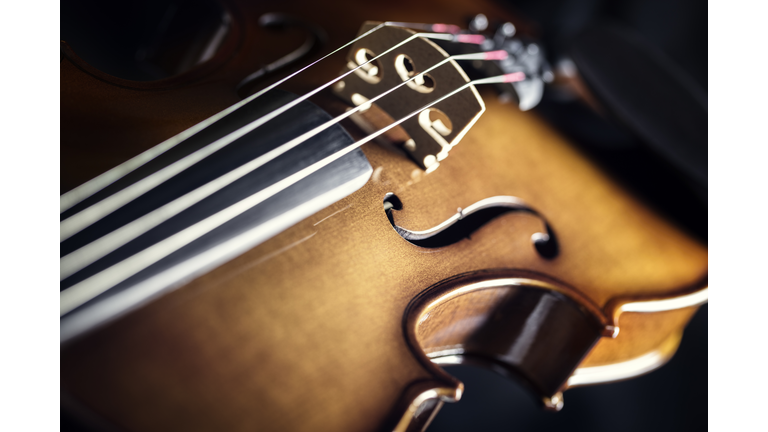 Violin close up background