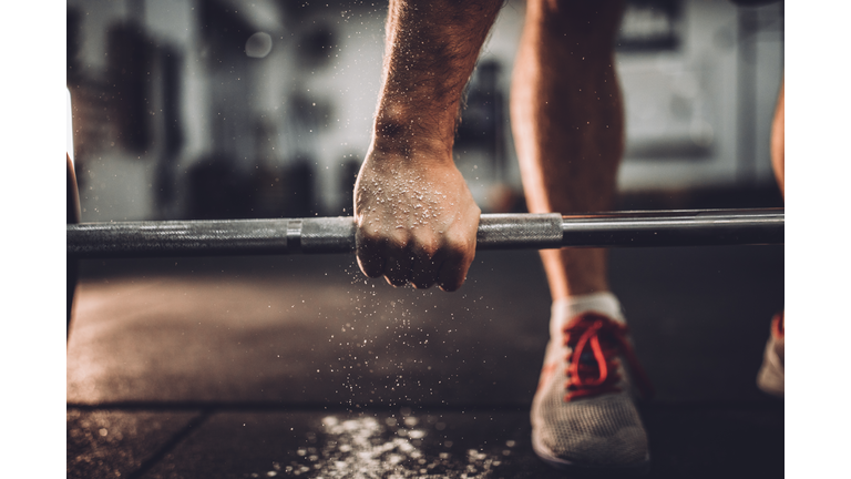 Man workout in gym