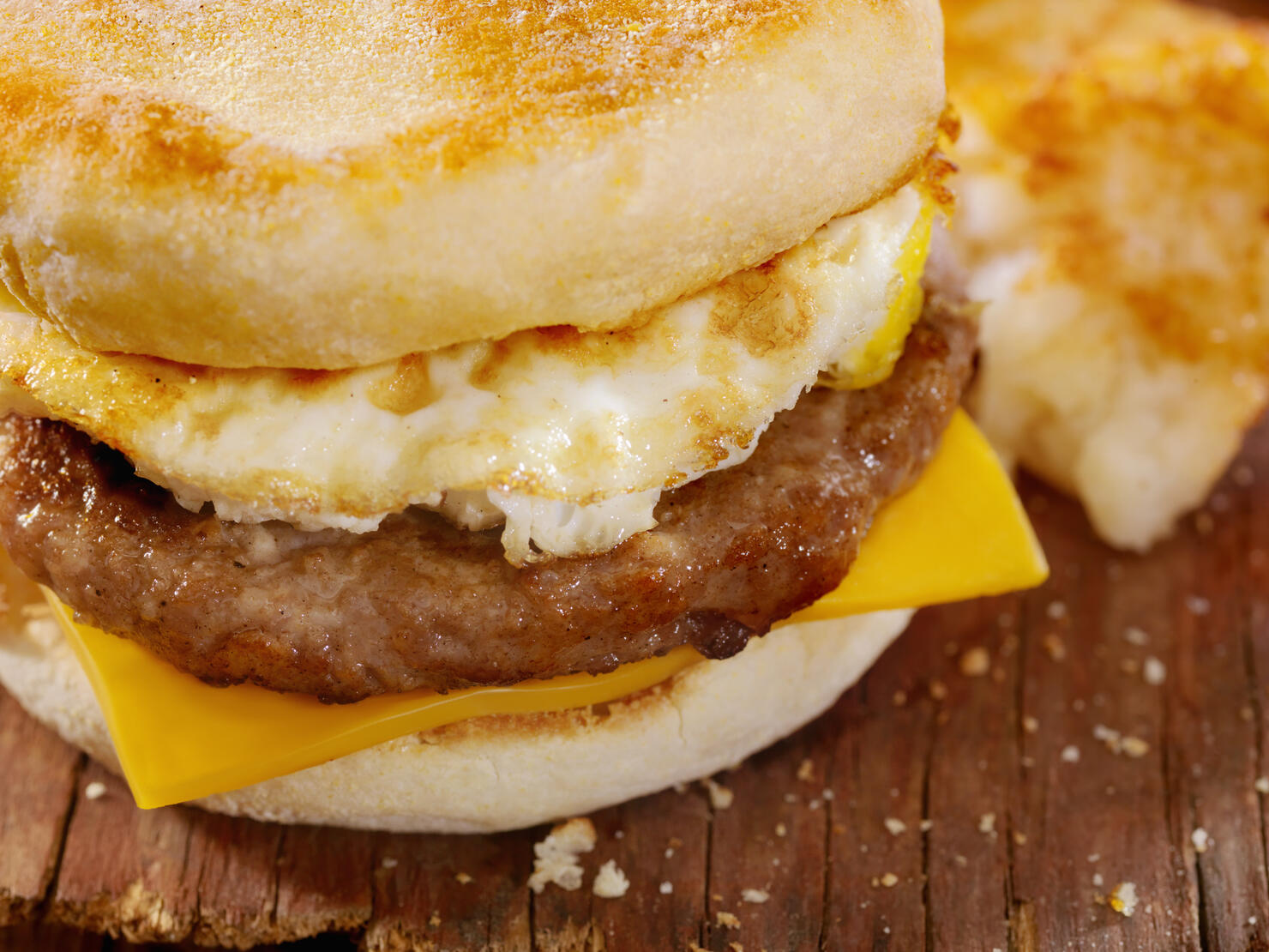 Sausage and Egg Breakfast Sandwich