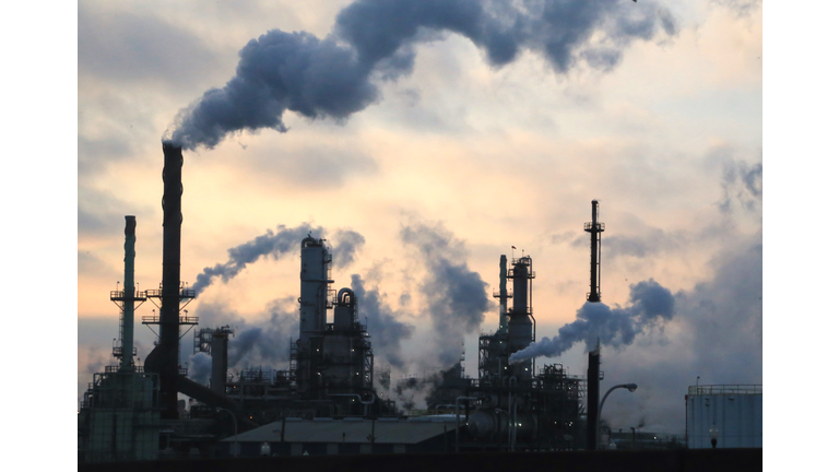 Environmental air Pollution dumping into the sky above