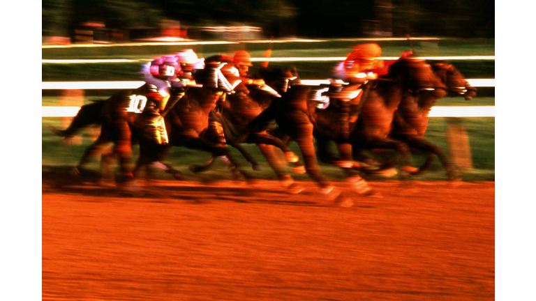 HORSE RACING AT SARATOGA SPRINGS, NEW YORK