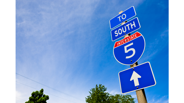 Interstate 5 Arrow Sign