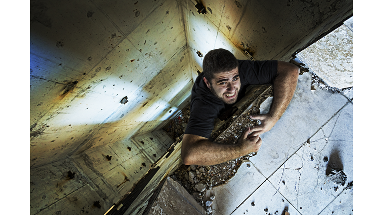 Falling in an elevator shaft