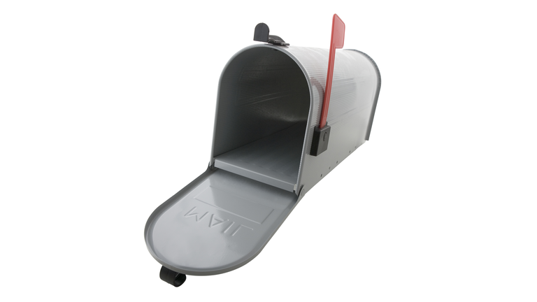 An open mailbox