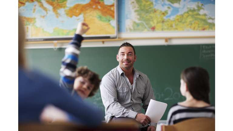 Teacher in classroom