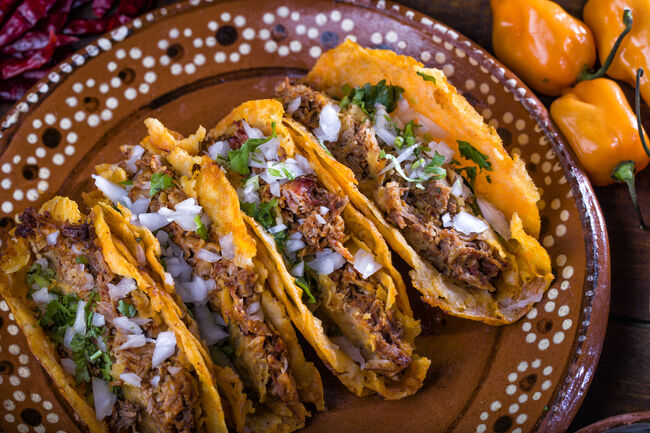 Barbecue taco