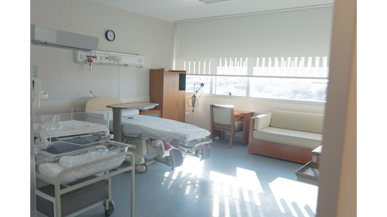 Empty delivery room at hospital inn a sunny day