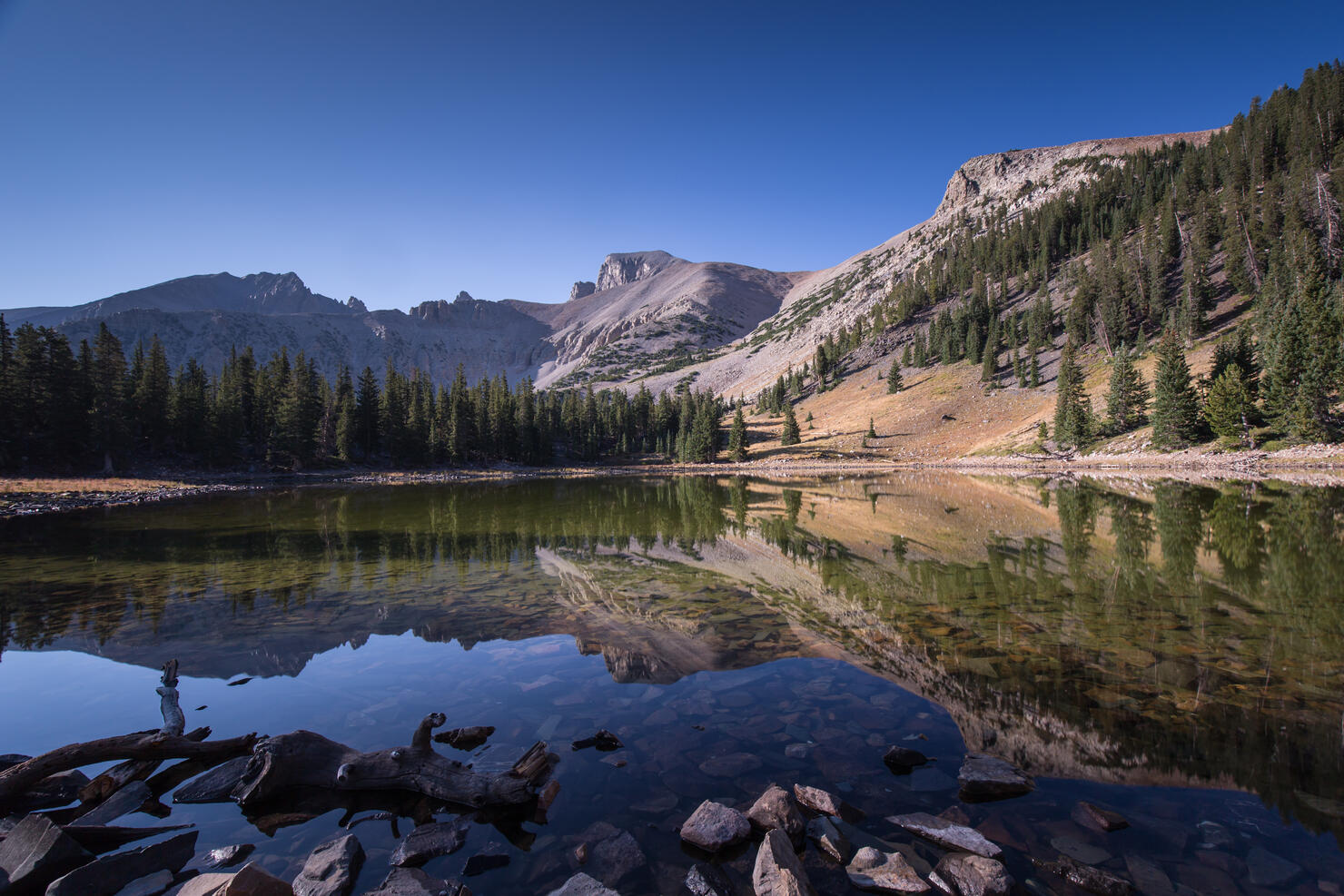 Scenic view of Stella Lake in Great Basin National Park